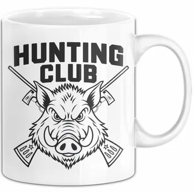 Produktbild von Wildschwein Jäger Tasse Geschenk Lustige Geschenkidee Spruch (Weiß)
