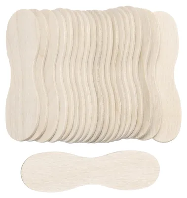 100 Holz-Eisportionierlöffel 24" x 1,5 cm, Einweg, zum Probieren