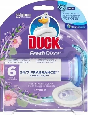 Zdjęcie produktu dla Duck, Żelowy krążek toaletowy, Lawenda, 2 x 36 ml