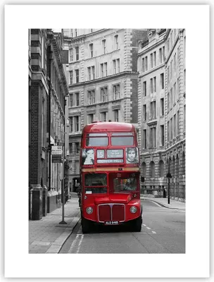 Produktbild von Poster - Poster ohne Rahmen - Bus england urlaub london - 30x40 cm - Wand Bild - Wanddeko - Wandbilder - Kunstposter - Wandposter - Bilder - Kunstdruck - Wanddekoration - Wandbild - P2XPA30x40-2153