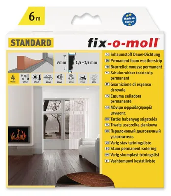 Produktbild von Schaumstoff-Dauer-Dichtung fix-o-moll 6m braun