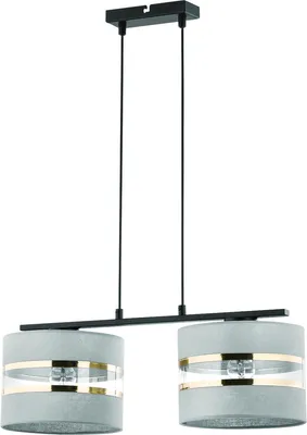 Immagine prodotto di Lampada a sospensione Sara nero-grigio 2xE27x15W in metallo, dimensioni: 80x53x20 cm, IP20, Sigma Lighting