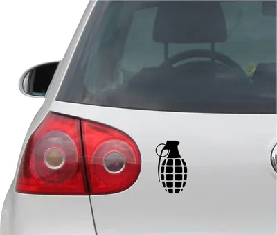 Produktbild von Aufkleber / Autoaufkleber - JDM - Die cut - GRENADE Decal Fenster Laptop - Folie Sticker - schwarz - 86mmx149mm