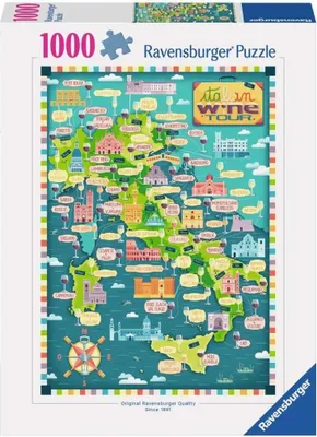 Produktbild von Ravensburger Puzzle 1000 Map Of Italy Wines 12+ Yearbeschädigt