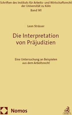 Obrázek produktu pro Die Interpretation von Präjudizien