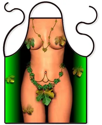 Imagen del producto de Delantal Verde Mujer con Hojas 56 x 73 cm