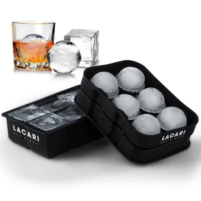 Produktbild von Eiswürfelform Silikon groß Ice Cube XXL 6 x Rund & 6 x  Eckig