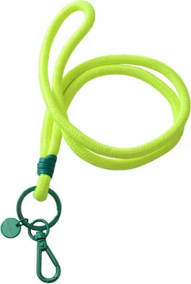 Image de Gift Company Metropolitan Neo Lanyard, avec mousqueton, cordon, porte-clés, jaune fluo / vert, 73072