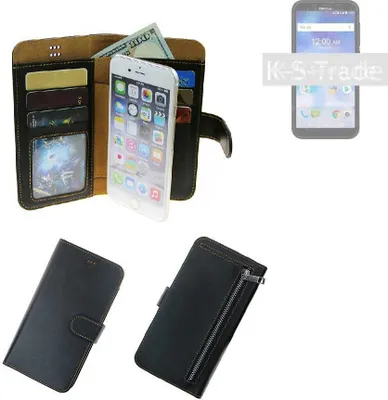 Produktbild von K-S-Trade Schutz Hülle kompatibel mit Sony Xperia 10 Klapphülle Case Phone cover Slim Handytasche Handy Hülle schwarz aus Kunstleder (1 Stk)