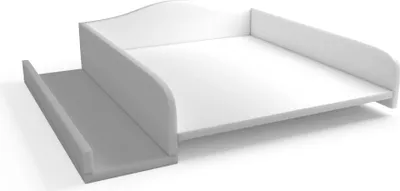 Produktbild von regalik Wickelaufsatz für Waschmaschine – Wickelauflage 60x70 cm – Laminierte Holzplatte – Weiß – 82x72x10 cm – Sicherer & Platzsparender Wickeltischaufsatz