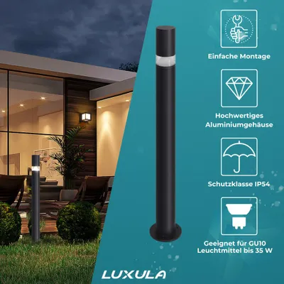 Produktbild von LUXULA LED Wegeleuchte 10 W schwarz IP44
