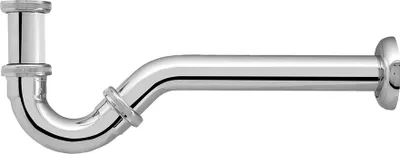 Produktbild von TRINNITY Bidet-Röhrensiphon RSB – 1 1/4 Zoll, verchromtes Messing, Schubrosette, verstellbar 95–130 mm