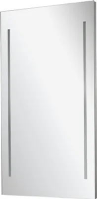 Produktbild von FACKELMANN LED Spiegel / Wandspiegel mit LED-Beleuchtung / Maße (B x H x T): ca. 55 x 100 x 4 cm / hochwertiger Spiegel / moderner Badezimmerspiegel / Rahmen: Aluminium / Breite: 55 cm