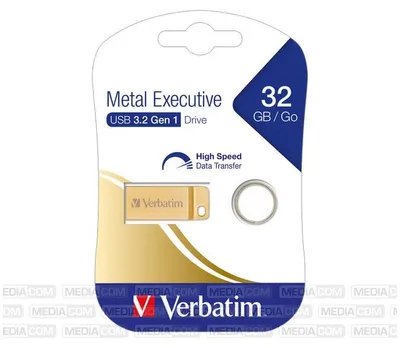 Produktbild von VERBATIM USB 3.0 Drive 32GB Metal Executive, gold