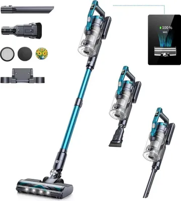 Produktbild von V60 - Kabelloser Akkustaubsauger - 450 W - 38 kPa Saugkraft - Bürstenloser Motor - 55 Min Laufzeit - Weiß