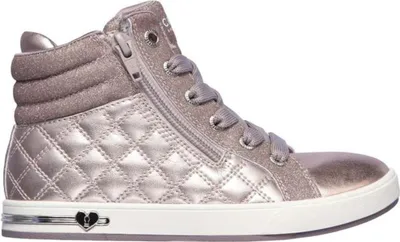 Produktbild von Skechers Shoutouts Quilted Squad 310600L-LAV Kinder High-Top Sneaker Beige Glitzer Reißverschluss 36 EU