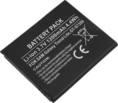 Image de Avizar, batterie Li-Ion 3.7 V 1200mAh pour Galaxy Trend Lite/GT-S7390 - solide,