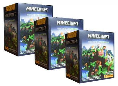 Produktbild von Minecraft 2 Wonderful World (2022) -Sammelsticker - 3 Displays (108 Tüten)
