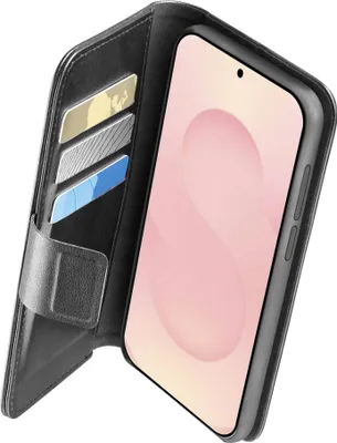 Produktbild von Cellularline Folio Case für Galaxy S25 Edge, Schwarz