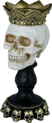 Produktbild von Knochenlicht – schauriger Kerzenhalter 25 x 12 cm