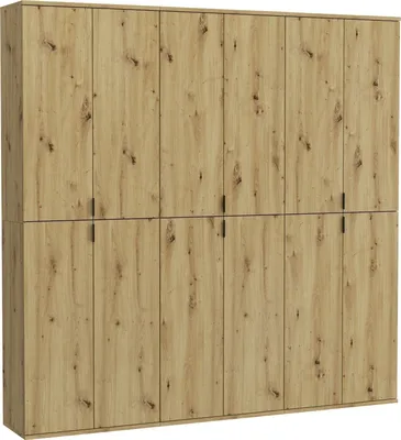 Produktbild von Garderoben-Set >Projekt X< in Artisan Eiche - 183x193x34cm (BxHxT)