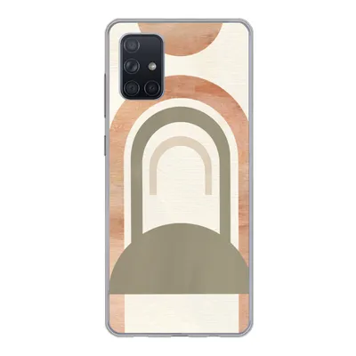 Produktbild von MuchoWow® Handyhülle Schutzhülle Hülle für Samsung Galaxy A51 Rosa - Grün - Abstrakt Silikon Softcase Handy Hülle - Schutzabdeckung