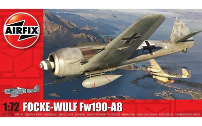 Obrázek produktu pro Airfix A01020A, Model letadla s pevnými křídly, Montážní sada, 1:72, Focke Wulf Fw190A-8, Jakékoliv pohlaví, Plast