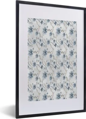 Produktbild von MuchoWow® MuchoWow® Gerahmtes Poster Blumen - Farben - Pflanzen 40x60 cm - Poster mit zchwarzem Bilderrahmen - Poster in Rahmen