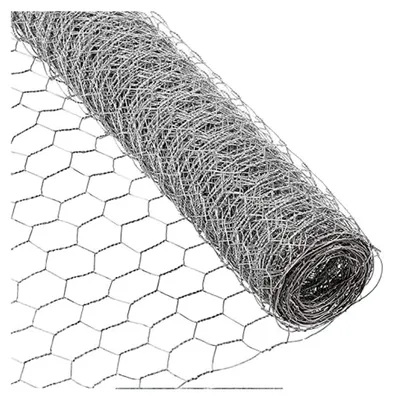 Produktbild von Sechseckdraht für Volieren, Hasen- und Kaninchendraht, verzinkter Drahtzaun (Höhe 100 cm, Länge 25 m, Maschenweite 25 mm)