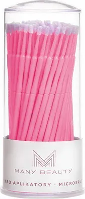 Produktbild von Microbrush - Microbrush Wimpern-Applikatoren - Präzision 100 Stück - ROT - M - 2 mm