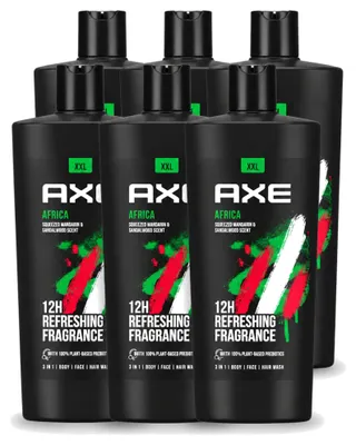 Productafbeelding van 6 x Douchegel AXE Africa - 700 ml - Voordeelverpakking - 6 stuks