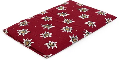 Produktbild von Kirschkernkissen 30 x 20 cm, Blume-Edelweiß - Als Wärmekissen & Kältekissen - Körnerkissen für Mikrowelle und Backofen - 30x20cm