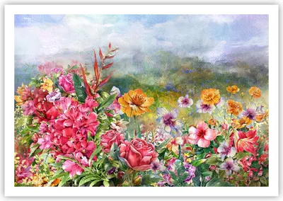 Produktbild von Poster - Poster ohne Rahmen - blume sommer natur - 100x70 cm - Wand Bild - Wanddeko - Wandbilder - Kunstposter - Wandposter - Bilder - Kunstdruck - Wanddekoration - Wandbild - P2XAA100x70-3843
