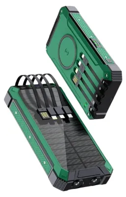 Obrázek produktu pro BOT Solární powerbanka SP5 1 panel 30000mAh s kabely modrá