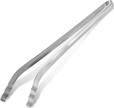 Produktbild von Fackelmann Grillzange BBQ, hochwertige Küchenzange aus Edelstahl, klassische Grillpinzette für kinderleichtes Grillen (Farbe: Silber)