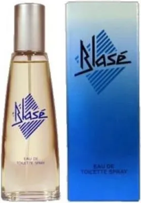 A bottle of perfume and its packaging are displayed side-by-side against a white background.