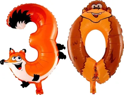 Immagine prodotto di Set palloncino in foil - Animale/16 pollici - 3 + 0