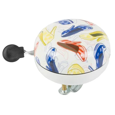 Produktbild von Fahrradglocke Ding Dong Schuhe weiß 2-Klang Ø 80mm XXL