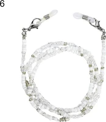 Produktbild von Anti-Verlust-tragbare Brillenkette, Halskette, bunte Perlen, zum Aufhängen, Gesichtsschutz, Kettenhalter, Glaszubehör-6