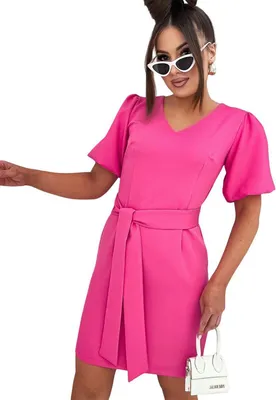 Produktbild von Damen Mittellanges Kleid; Fuchsia/XL/42