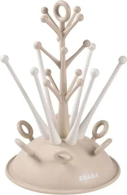 Image de Égoutte-Biberons Arbre BEABA, Jusqu'à 6 Biberons, Système de Retenue d'Eau, Argile