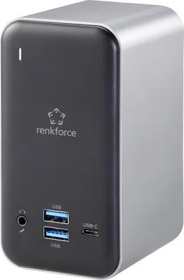 Immagine prodotto di Renkforce RF-4499452 Docking station USB-C per notebook Adatto per marca: Universale incl. funzione di ricarica (RF-4499452)