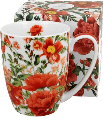 Produktbild von DUO FLORAL Klassischer Becher 360 ml FELICITY New Bone China Porzellan