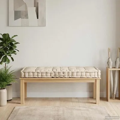 Obrázok produktu pre vidaXL Paletový vankúš Bavlna 120 × 80 × 10 cm Béžová