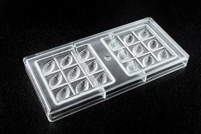 Produktbild von Schokoladenform Pralinenform Kakaobohne klein 2 x 9 =18 Mulden CHOCOLATE WORLD