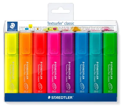 Produktbild von STAEDTLER Textsurfer Classic 364 Textmarker – 8er, nachfüllbar