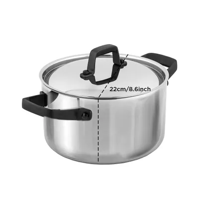 Produktbild von HEIDELBERG hohe Kasserolle, Durchmesser: 22 cm, Edelstahl