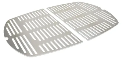 Produktbild von Edelstahl INOX Grillroste für die Weber Q300/3000 Baureihe | spülmaschinenfest - Set aus 2 Hälften