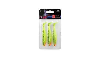 Produktbild von Fox Rage Pro Shad 10cm - 3 Gummifische, Farbe:UV Lemontiger