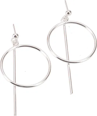 Produktbild von Ethno Silberohrringe , Boho Ohrhänger, Ohrstecker - Modell 1, Silber-Farben, SterlingSilber, 5*2,5 cm, Silberohrringe